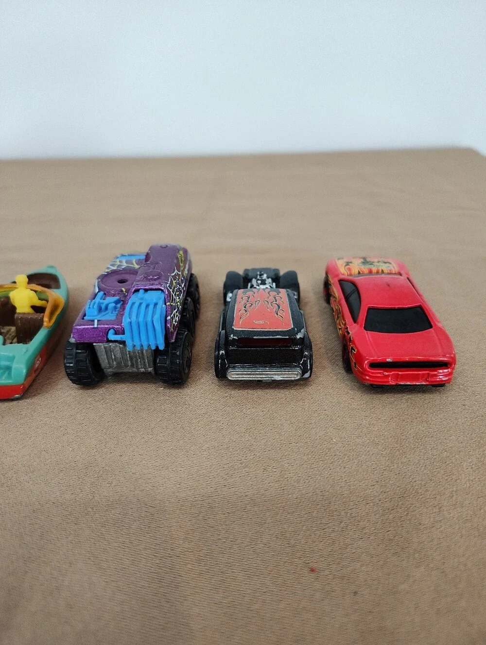 Mattel And Matchbox Red, Black, Purple, Teal Kids Toy Car Set Of 6